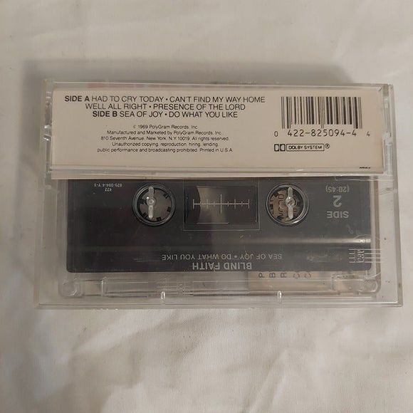 Blind Faith Self Titled Cassette Eric Clapton Steve Winwood Polygram Records - Picture 6 of 6